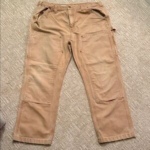 Vintage Carhartt 40 x 30, carpenter style tan pants. Excellent condition